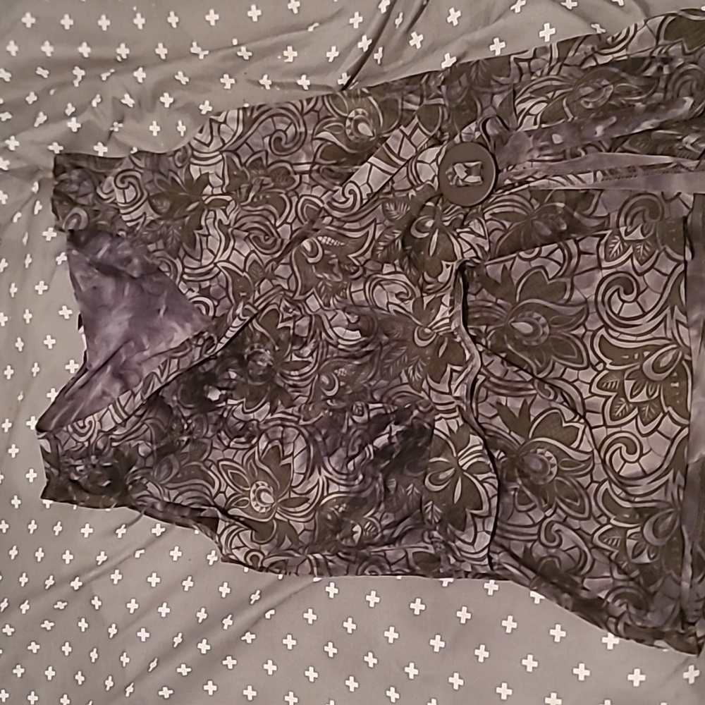 Fancy/casual shirt, Gray, LG